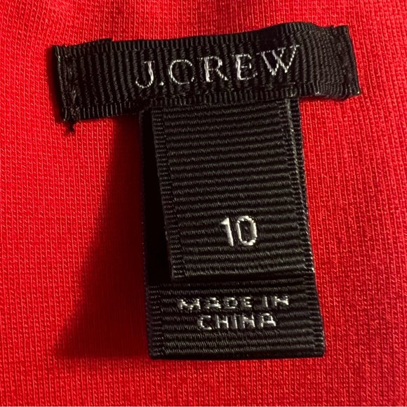 J. CREW Women's Pleated Flare Dress, Red Size 10 - Picture 4 of 7